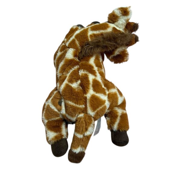 FAO Schwarz Plush Giraffe Toy Soft Stuffed Animal 14" Brown White Spotted Fur - Picture 5 of 8